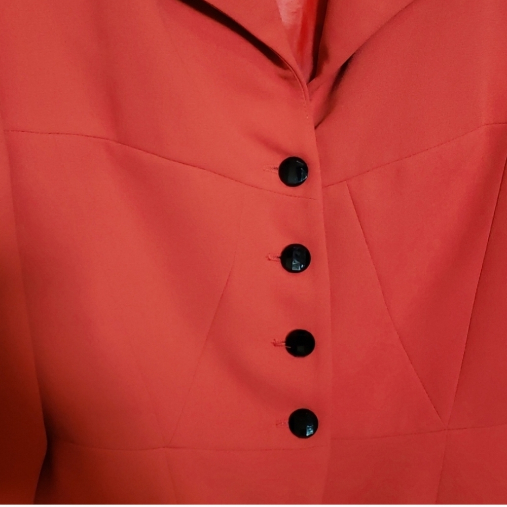 Cache Longsleeve Button Down Red Blazer/Cardigan … - image 5